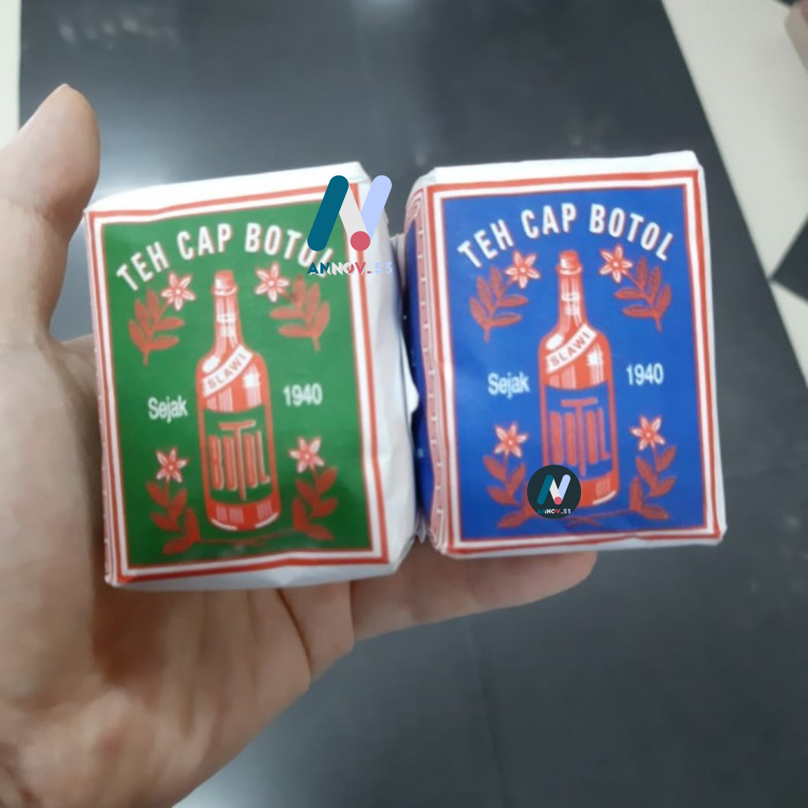TEH CAP BOTOL Green Tea Jasmine Traditional Indonesian Legendary Since 1940 6PCS