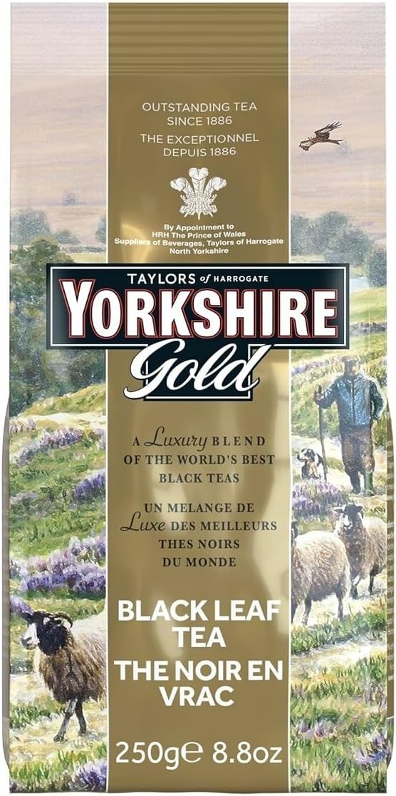 Yorkshire Tea, Gold, Loose Leaf Tea, Black Tea, 8.8 Ounce, Premium Blend, Rich,