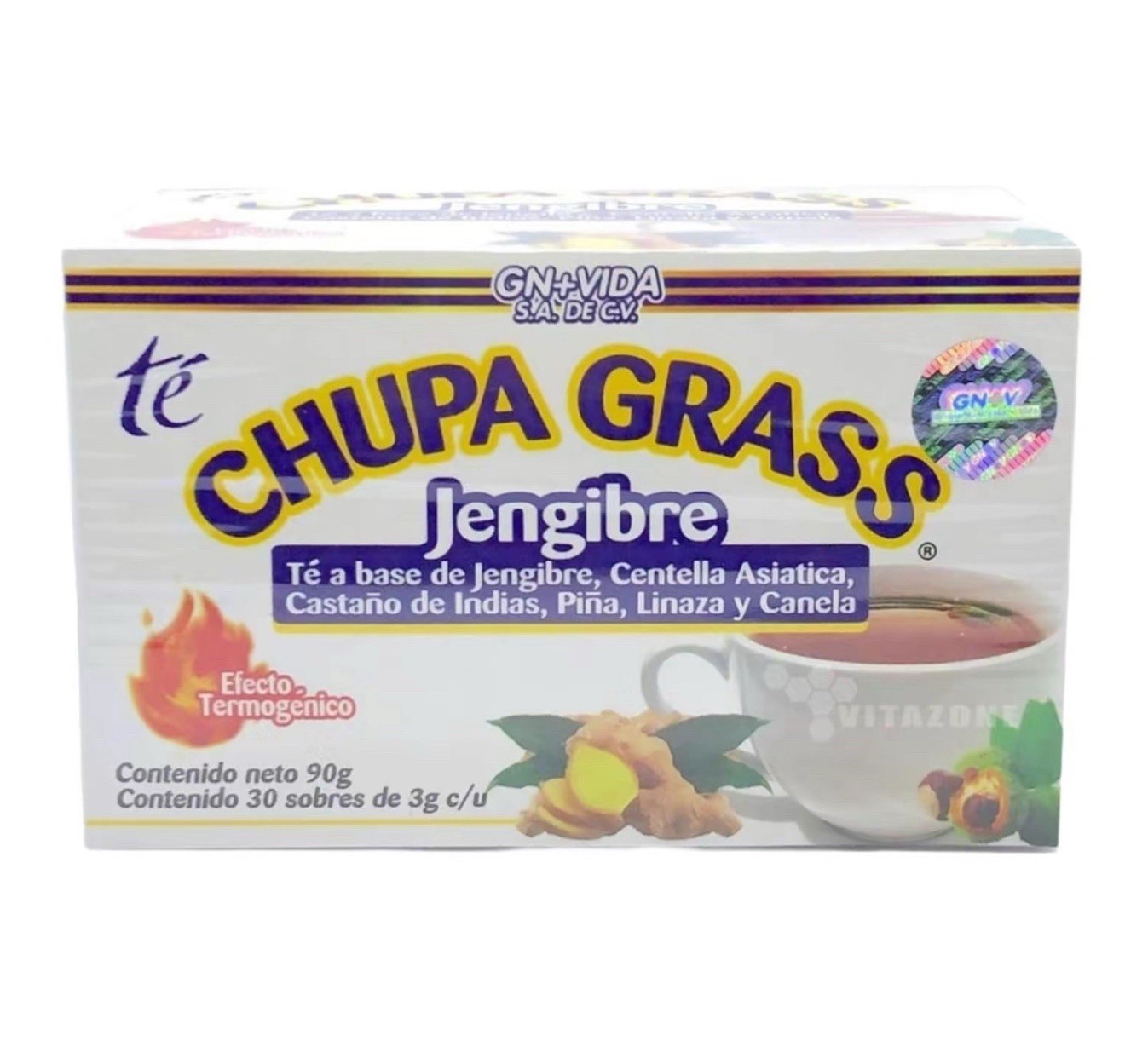 Chupa Grass Tea – Tea With Gotu Kola Linaza Cinnamon – 30 Day