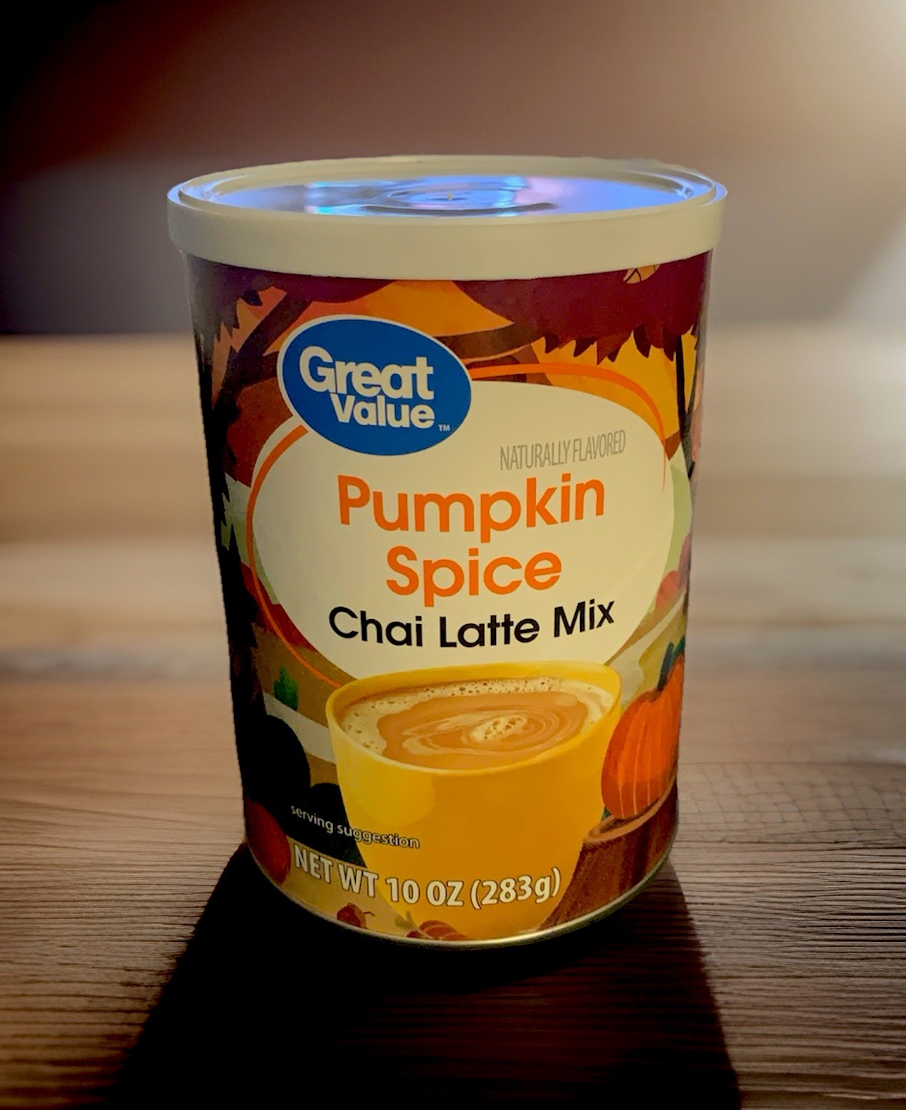 Great Value Pumpkin Spice Chai Latte Mix 10oz – ((( 3 ))) canister