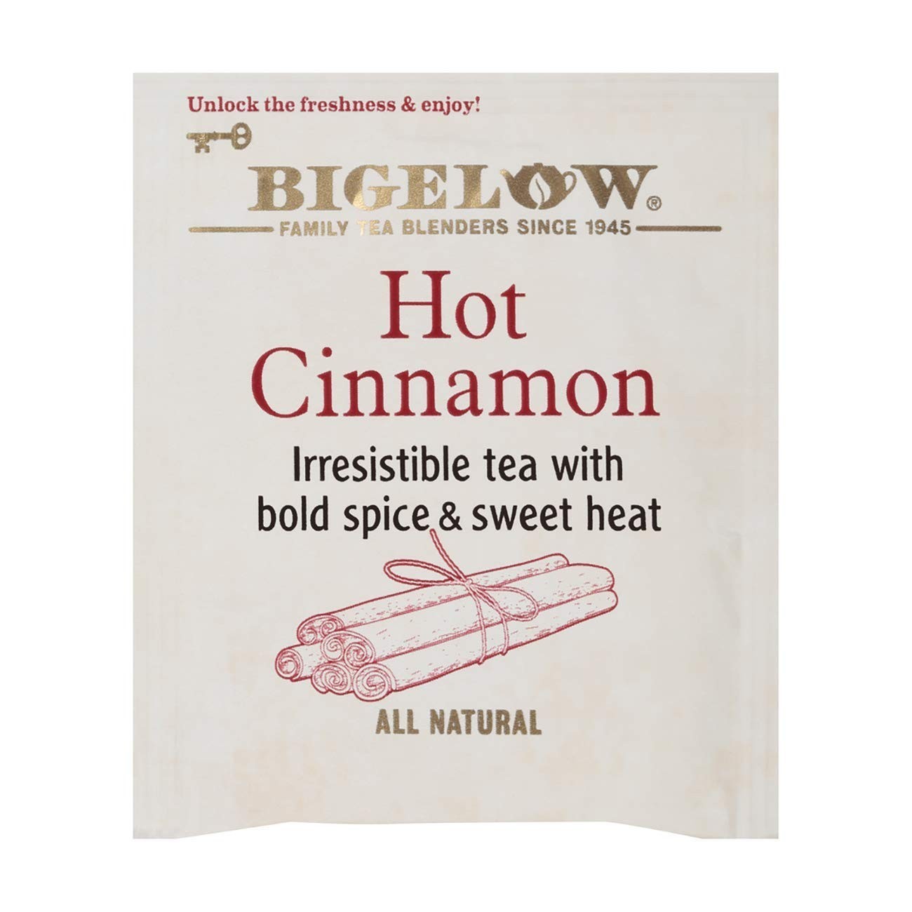 Bigelow, Hot Cinnamon Tea, 20 Count 20 (Pack of 1)