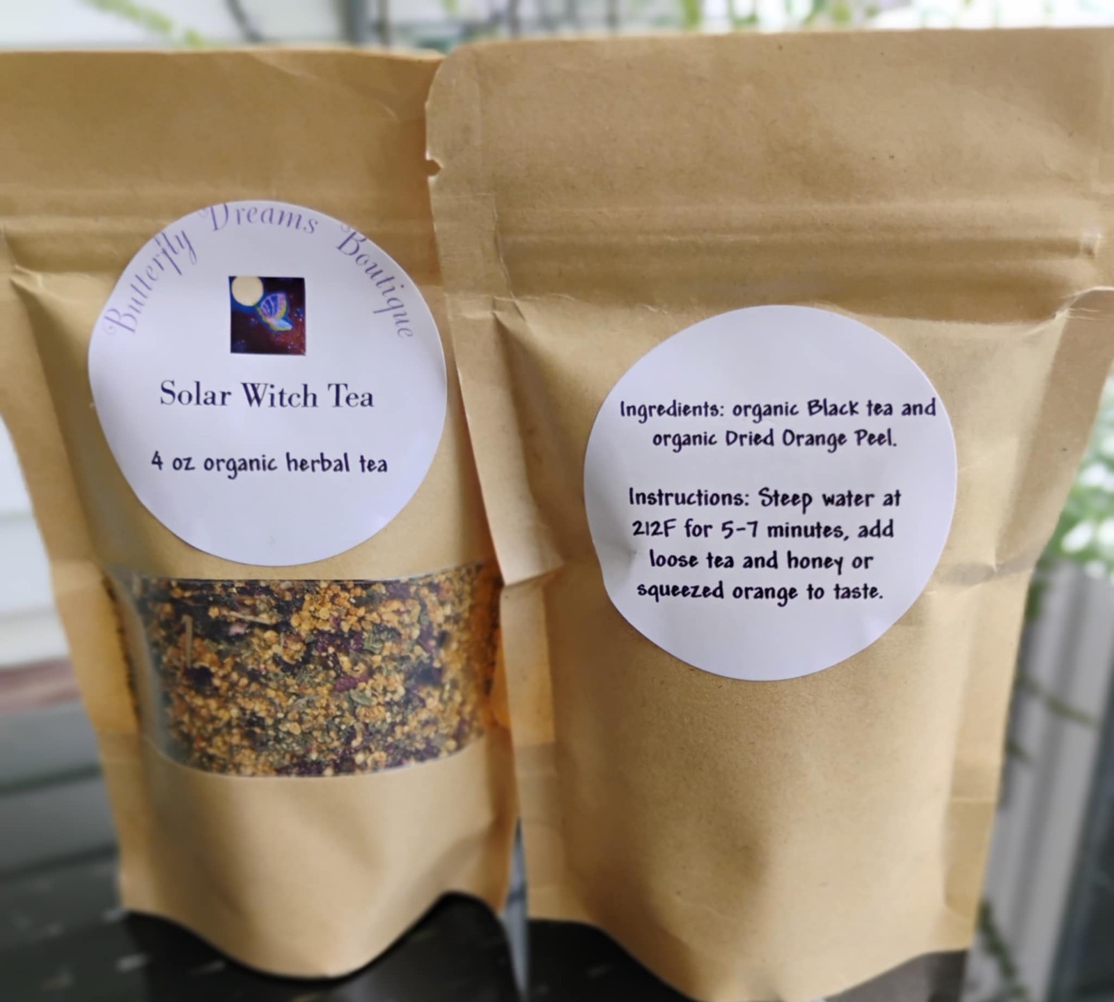 All Natural 4 oz Zodiac Astrology sign Herbal & Dried Fruit Tea Blends
