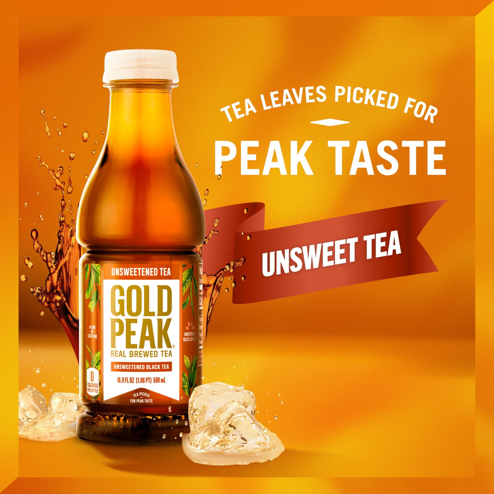 Gold Peak Tea Unsweet Tea 16.9 fl oz 6 Pack