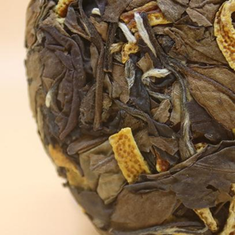 200g Tangerine Peel White Tea Cake Authentic Shoumei Dried Tangerine White Tea