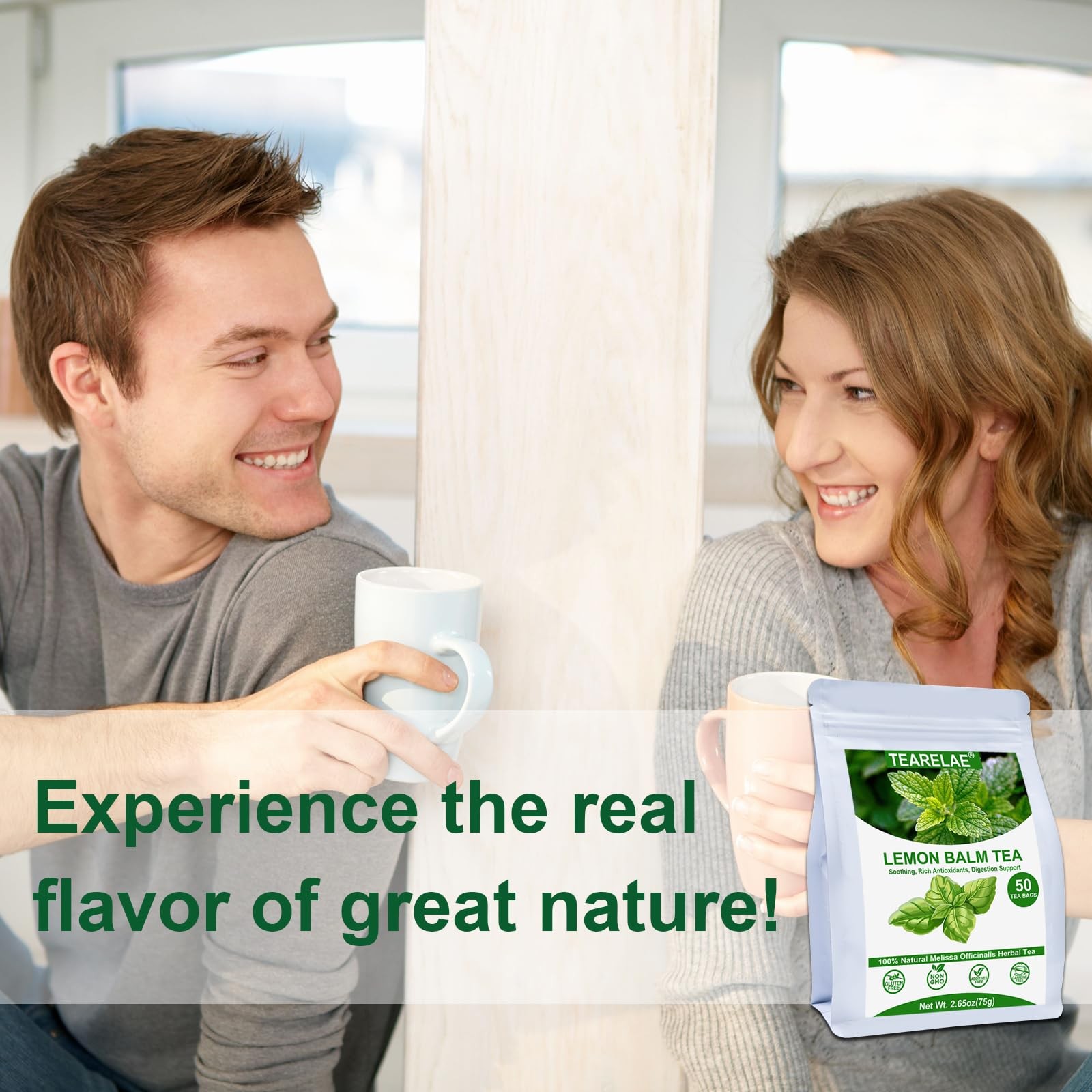 Lemon Balm Tea Bag – 1.5g X 50 Count – Pure 50 (Pack of 1)