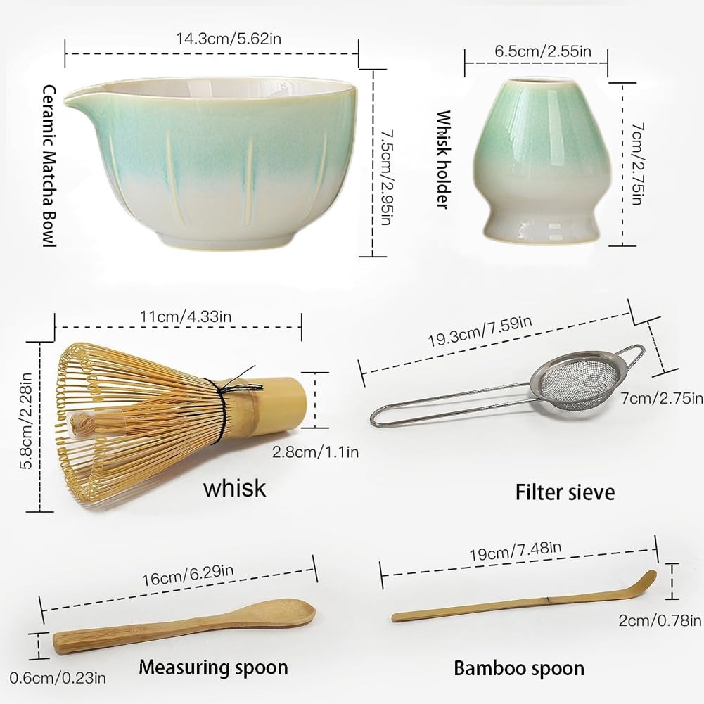 Premium Matcha Tea Set for Beginners & Enthusiasts – Complete Ceremonial Kit …