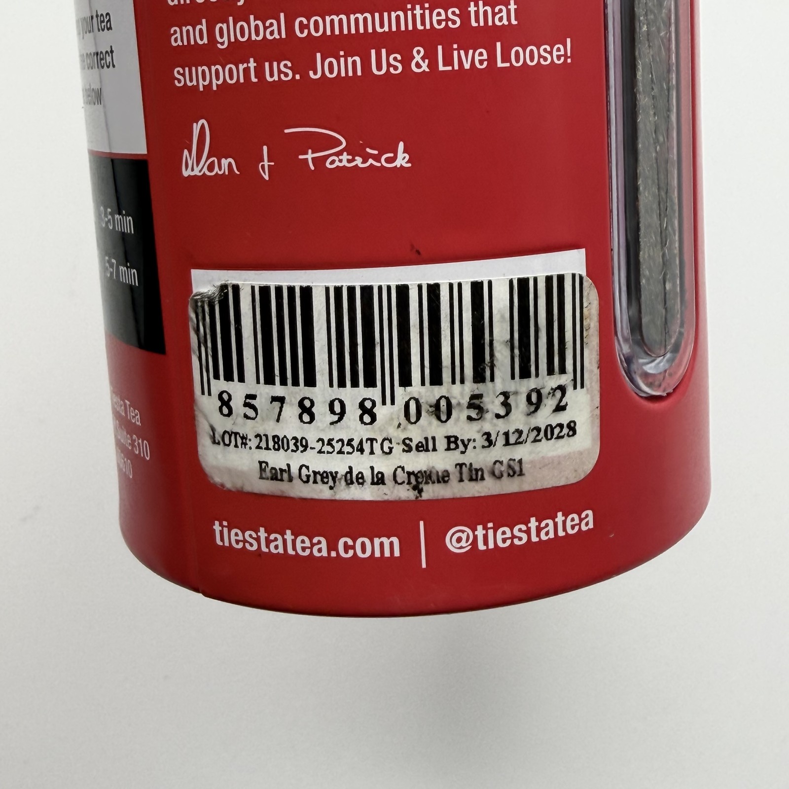 Tiesta Tea Earl Grey de la Crème Black Tea Loose Leaf – Creamy Energizer 4 oz