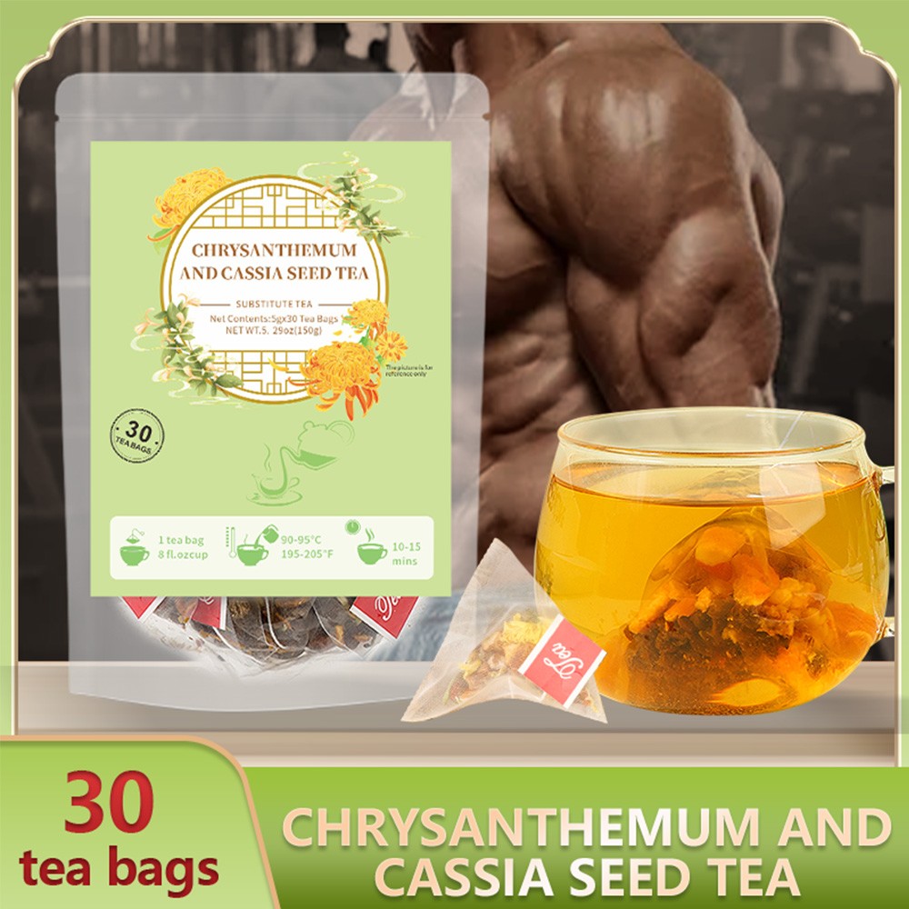 Chrysanthemum Cassia Seeds Tea Honeysuckle Wolf-Berry Burdock Root Herbal Teabag