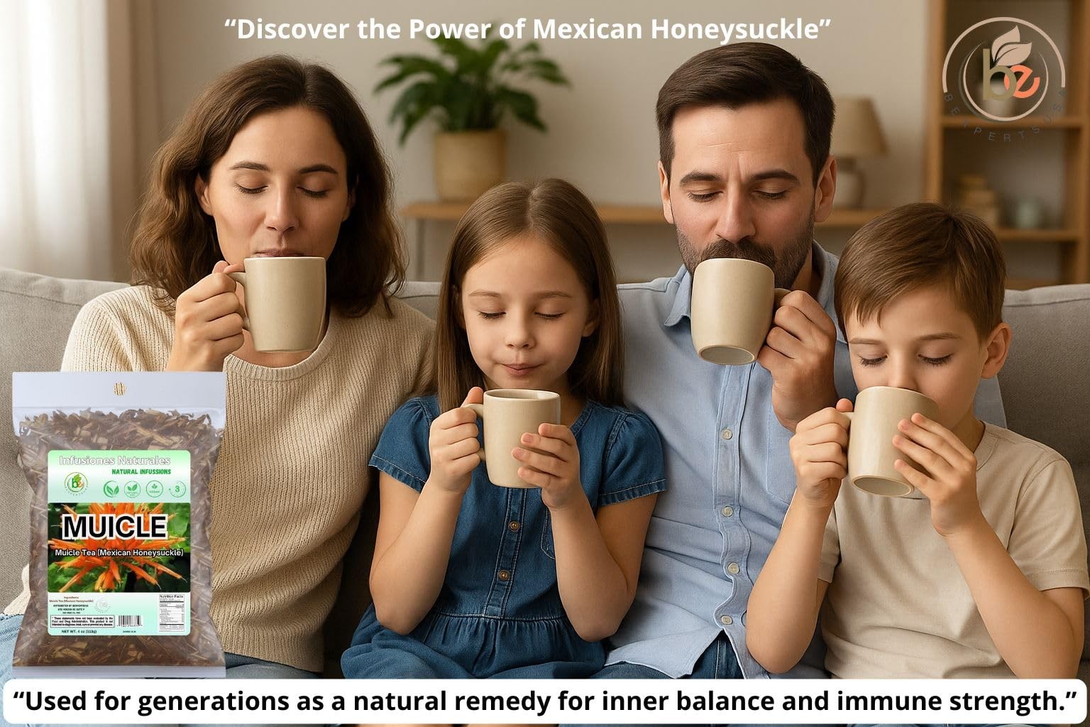 Mexican Honeysuckle Herbal Tea – 4 oz – 100 Natural, Vegan, Non-GMO