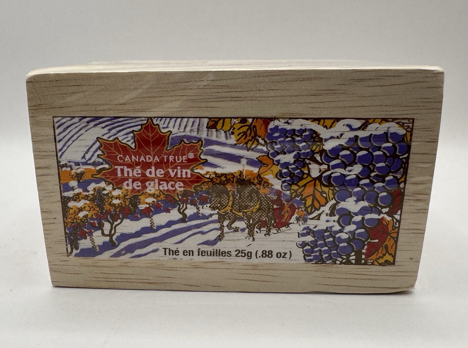 Canada True Ceylon Icewine Tea Decorative Wooden Box Sealed