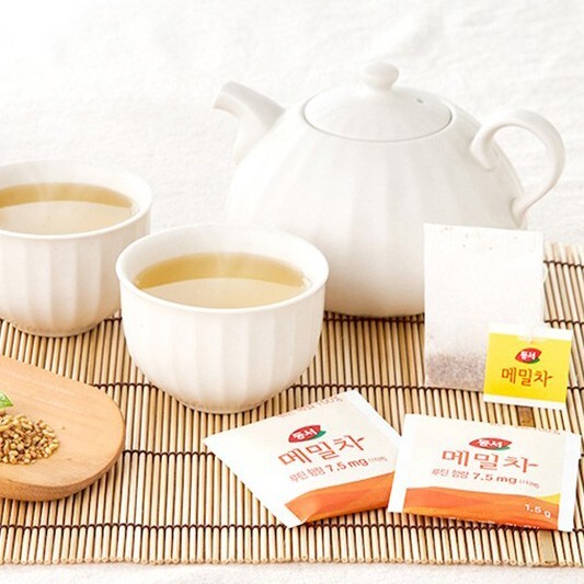 100% Pure Premium Tartary Buckwheat Tea, 90 Tea Bags Dongsuh Made in Korea