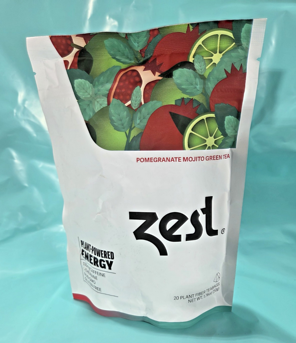 Zest Energy Green Tea *Pomegranate Mojito* 20 Bags Count *Factory Sealed* 06/27