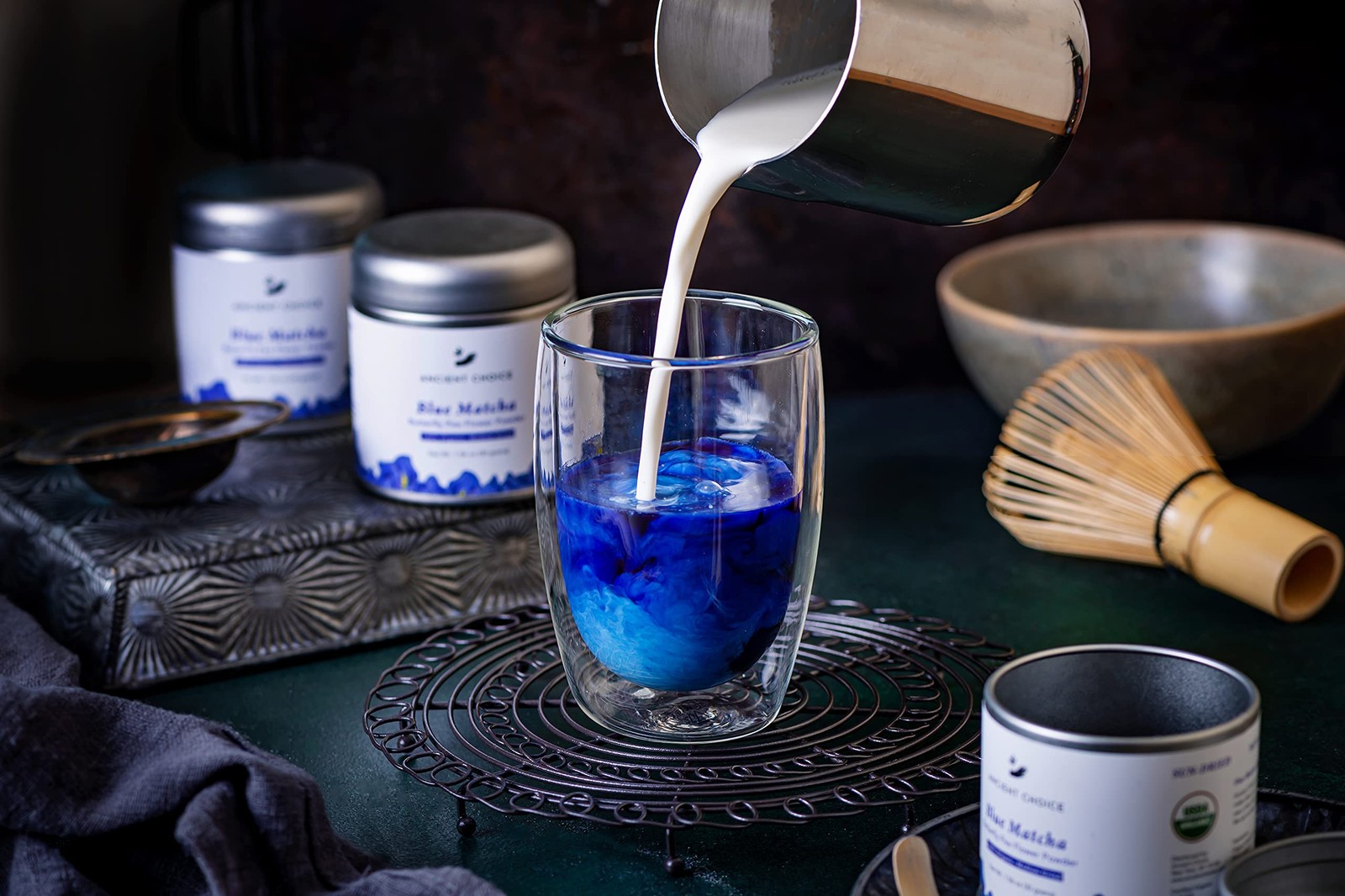 Ancient Choice – Blue Matcha (50 grams) | Butterfly Pea Flower Powder Tea | M…
