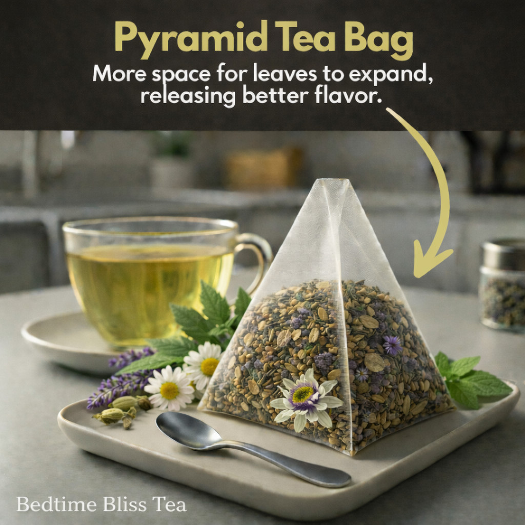 Organic Sleep Tea-Bedtime Relaxing Tea-100 Count – Plant-Based Pyramid Tea Bags