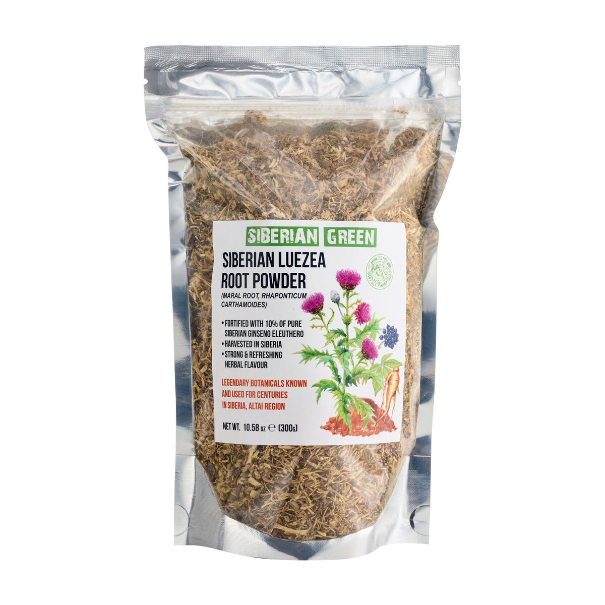 Leuzea Root Tea Loose Powder 300g Wild Maral Rhaponticum Eleuthero Ginseng