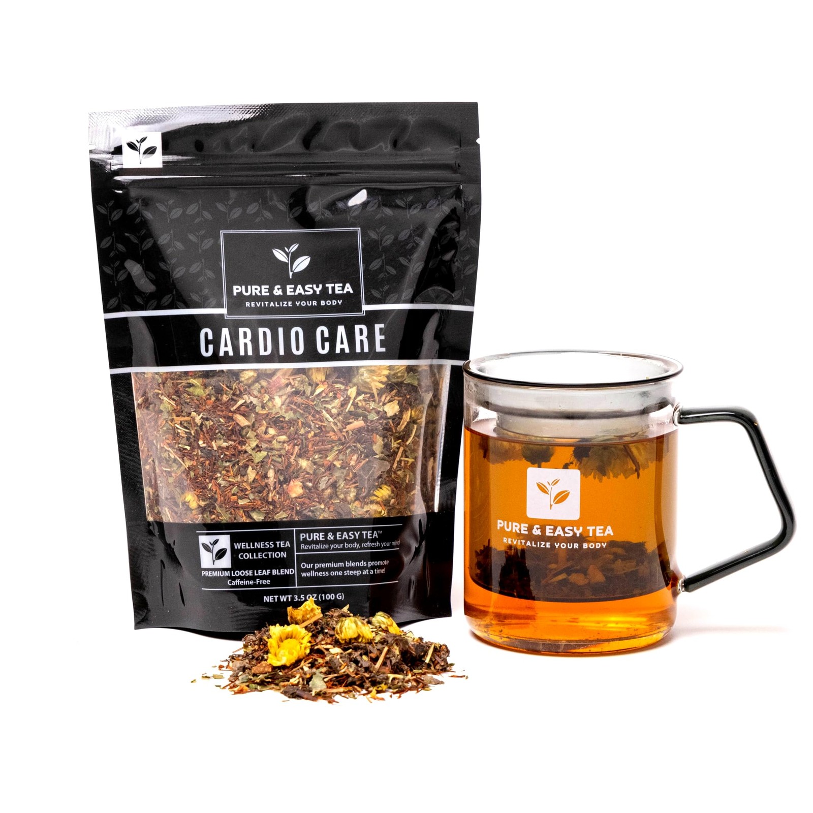 Pure And Easy Tea, Cardio Care, Advanced Heart Circulatory Support Tea, Caff…