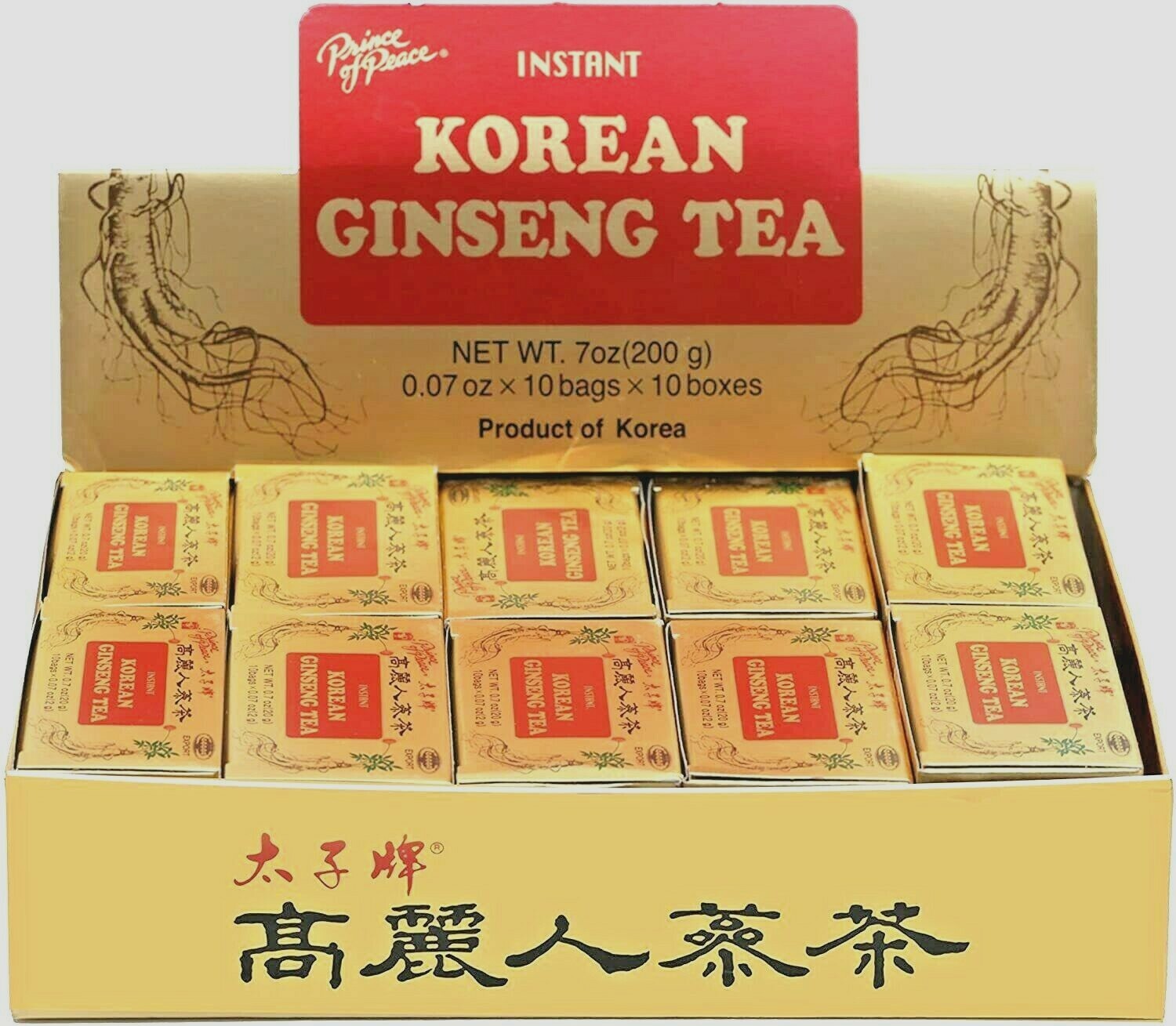Prince Of Peace Instant Korean Ginseng Tea – 100 Sachet/7oz