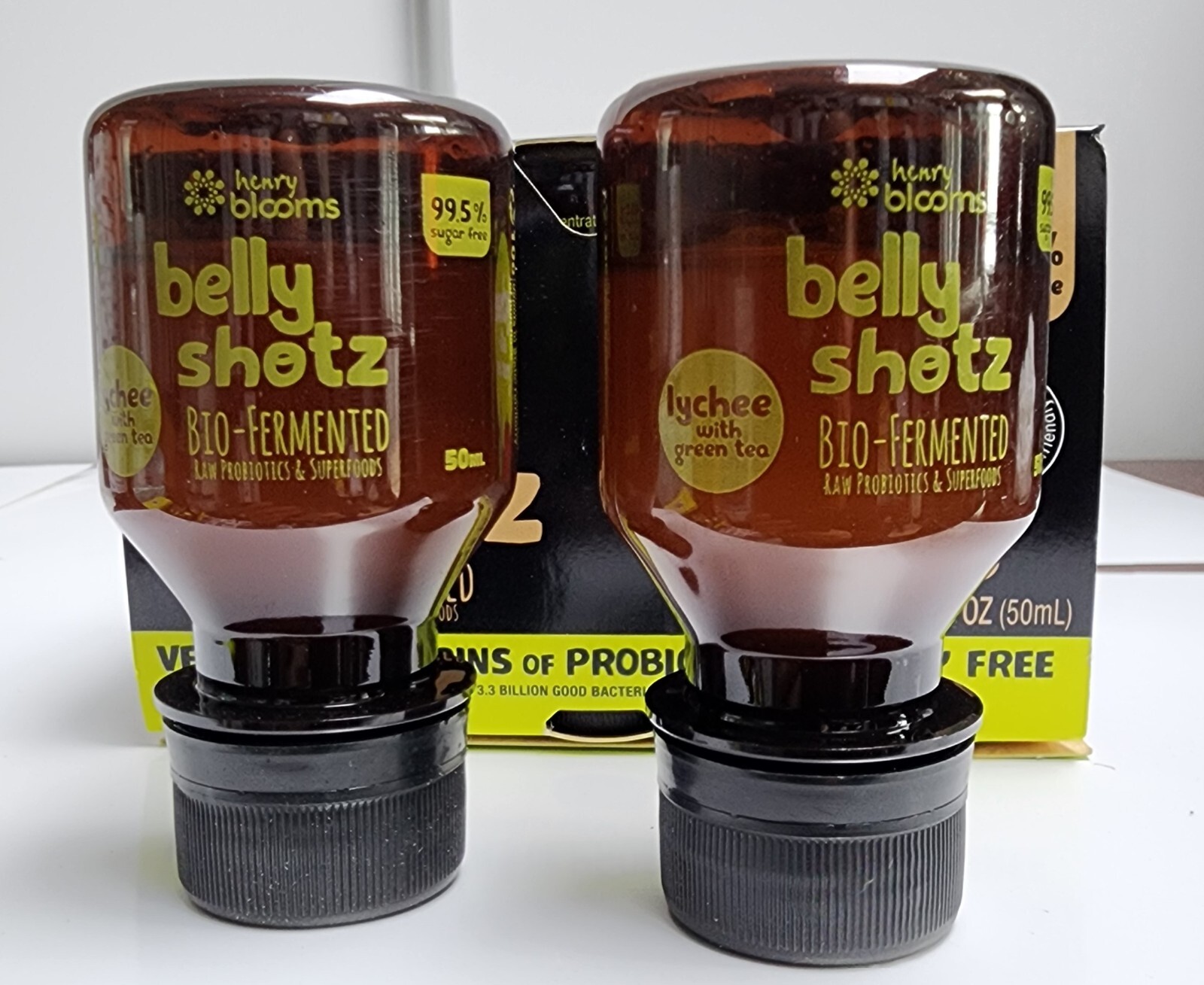 Belly Shotz Bio-Fermented Lychee With Green Tea (6 pcs) Exp: 27/06/2025