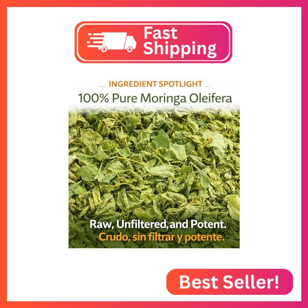 Moringa Leaf Tea – 4 oz (113 g) – 100% Natural Loose Leaf | Non-GMO, Vegan, Caff