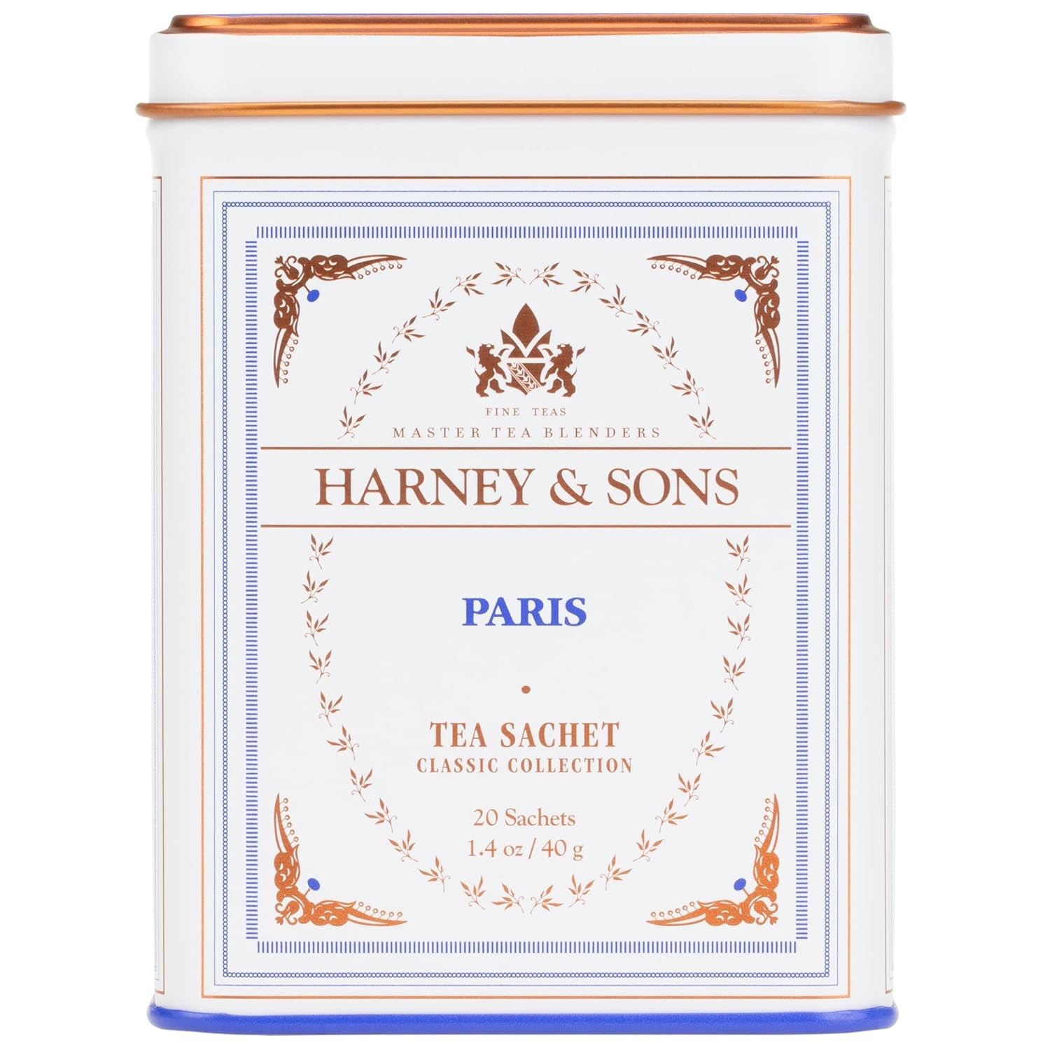 Harney & Sons Paris Black Tea – 20 Sachets | Fruity Vanilla & Caramel Blend