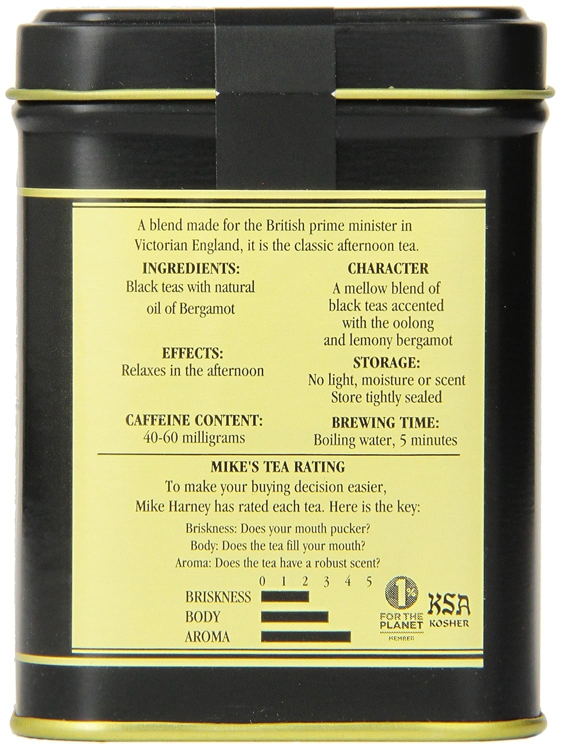 Harney & Sons Black Earl Grey Loose Leaf Tea, 4 Ounce