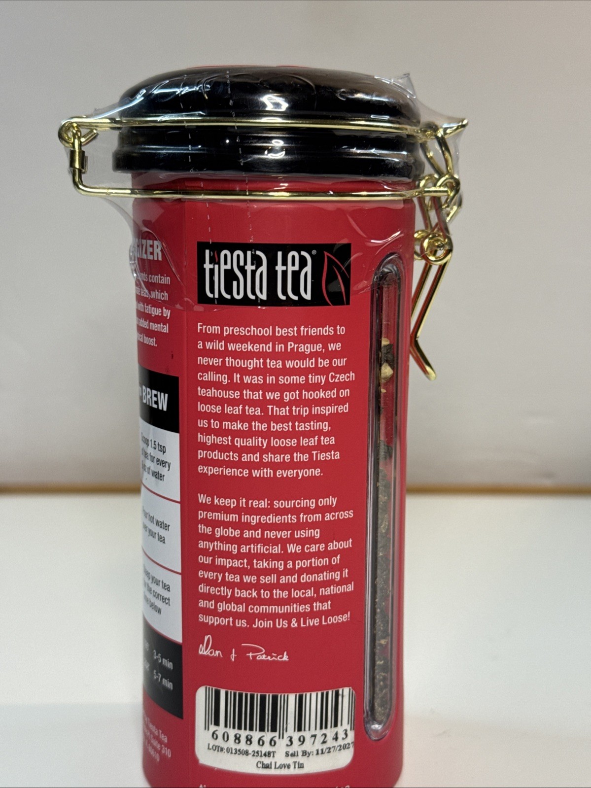 Tiesta Tea Chai Black Tea | Premium Loose Leaf | 4oz Tin | 50 Cups Ex 11/27