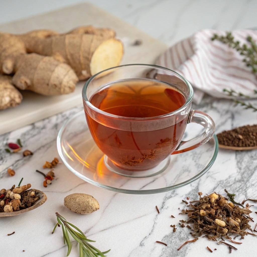 Herbaly Wellness Collection Organic Herbal Ginger Tea, 70 g, 28 Count Bag Pac…