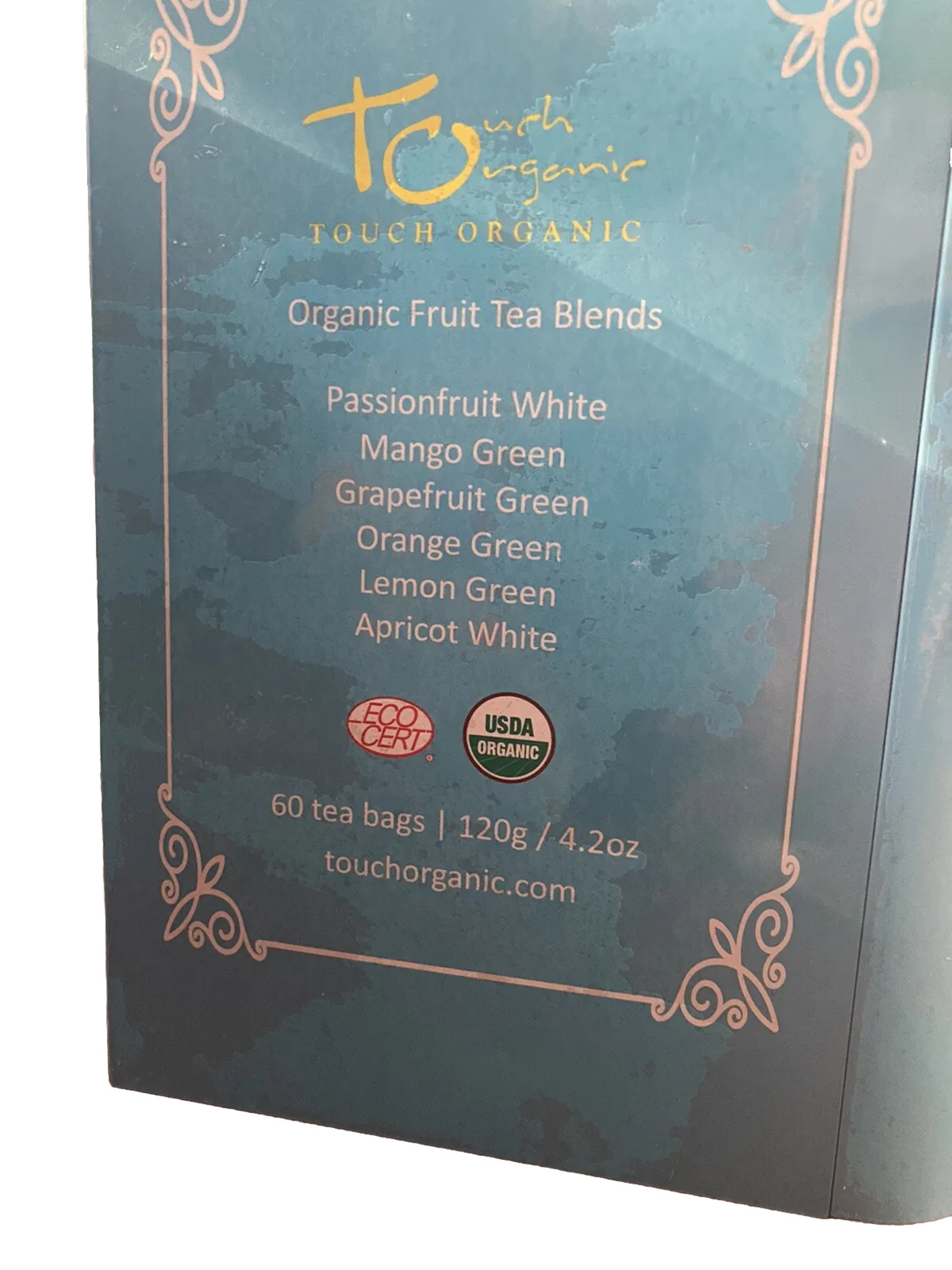 Touch Organic Tea Blends FRUIT TEA STORY Tin Book 60 Pages Elegant Tea Gift ☕️