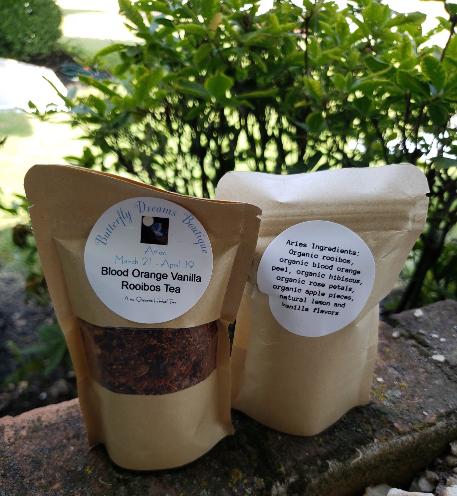 All Natural 4 oz Zodiac Astrology sign Herbal & Dried Fruit Tea Blends