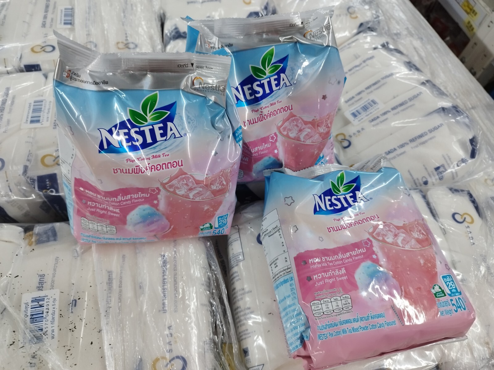 Fruit time TeaMix PinkCotton Nestea Unsweetened Instant 3×540 Grams