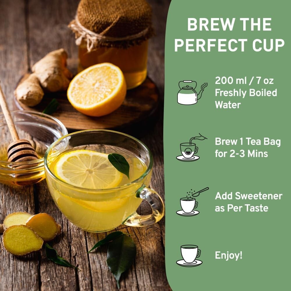 Lemon Balm Tea Bags (100 Herbal Tea Bags) Melissa Tea, Citrus Flavor