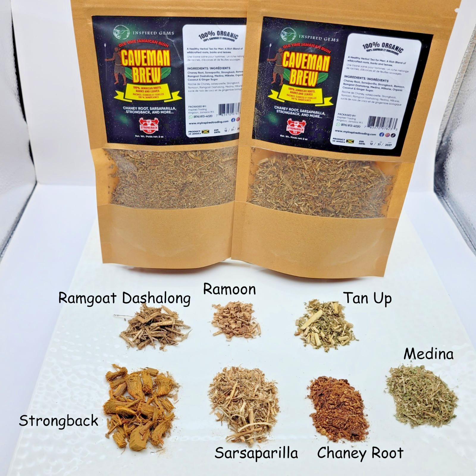 Jamaican Caveman Brew – Strong Back Tea- 7 Powerhouse Roots-Stamina & Energy
