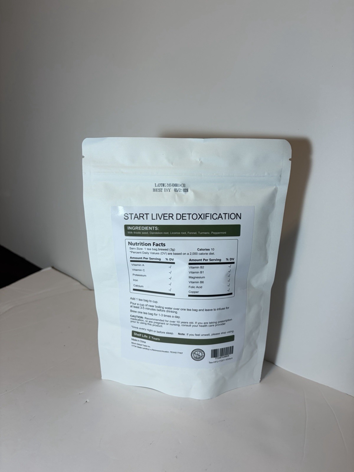 HEMP for U Liver Detox Tea Organic Herbal Tea Bags 42 Ct 126 g