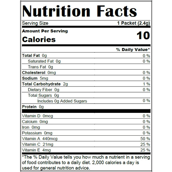 24p Great Value Sugar-Free Peach Mango Green Tea Powdered Drink Mix, 0.08 oz