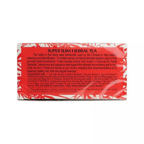 Super Slim Herbal Tea 20 Bags By Triple Leaf Tea