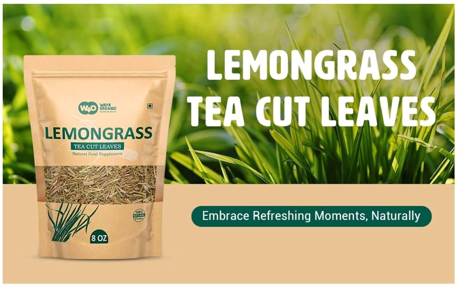 Lemongrass Loose Leaf Herbal Tea Caffeine-Free Culinary & Wellness 224g(2 pack)