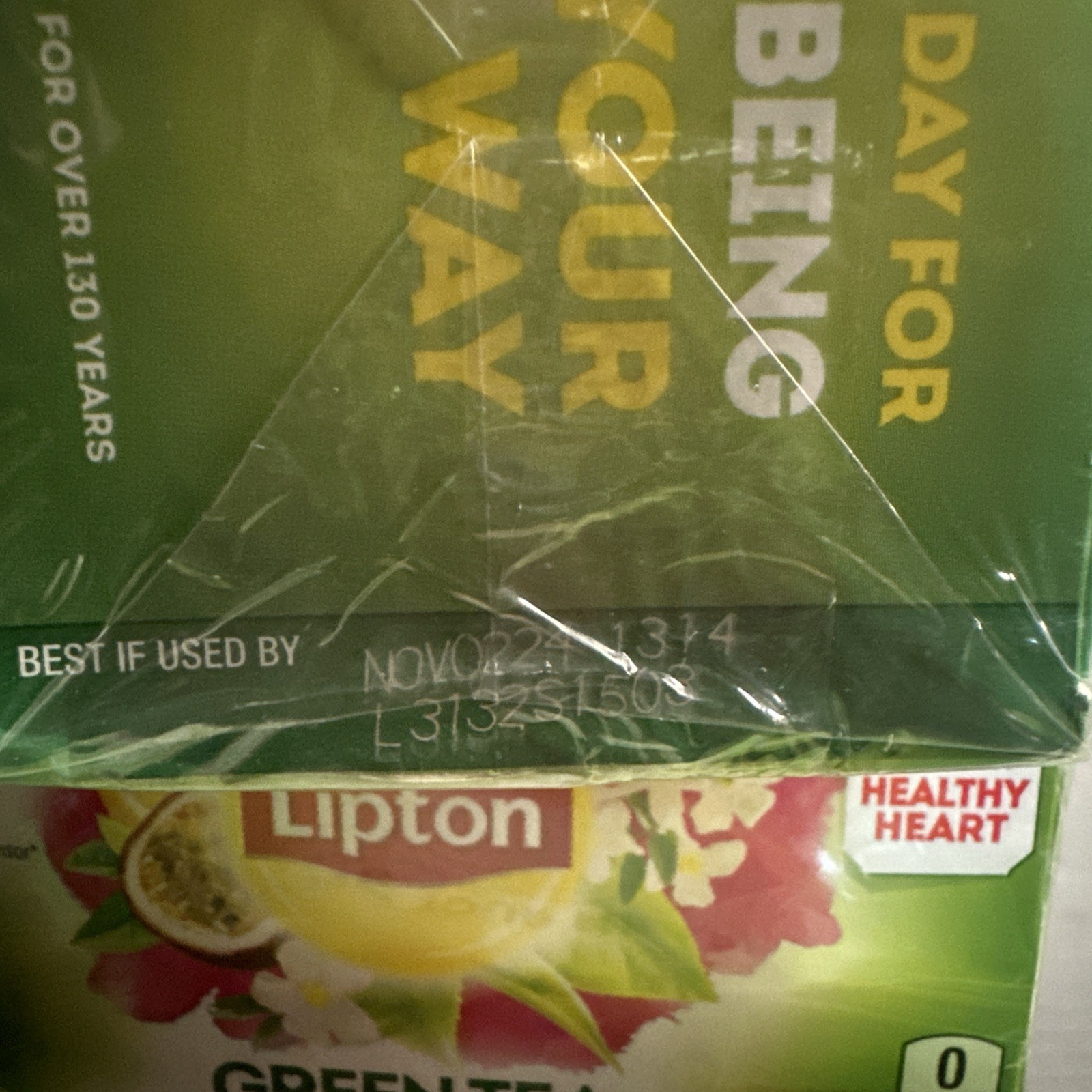 4 Lipton Green Tea Orange Passionfruit Jasmine 20 Ct Tea Bag (Read) discontinued