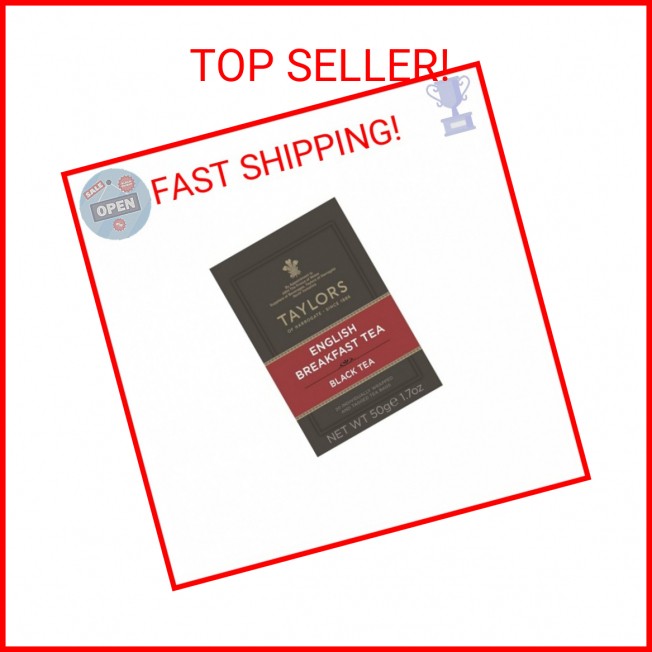 Taylors of Harrogate English Breakfast, Black Tea, Individually Wrapped Bags, 20