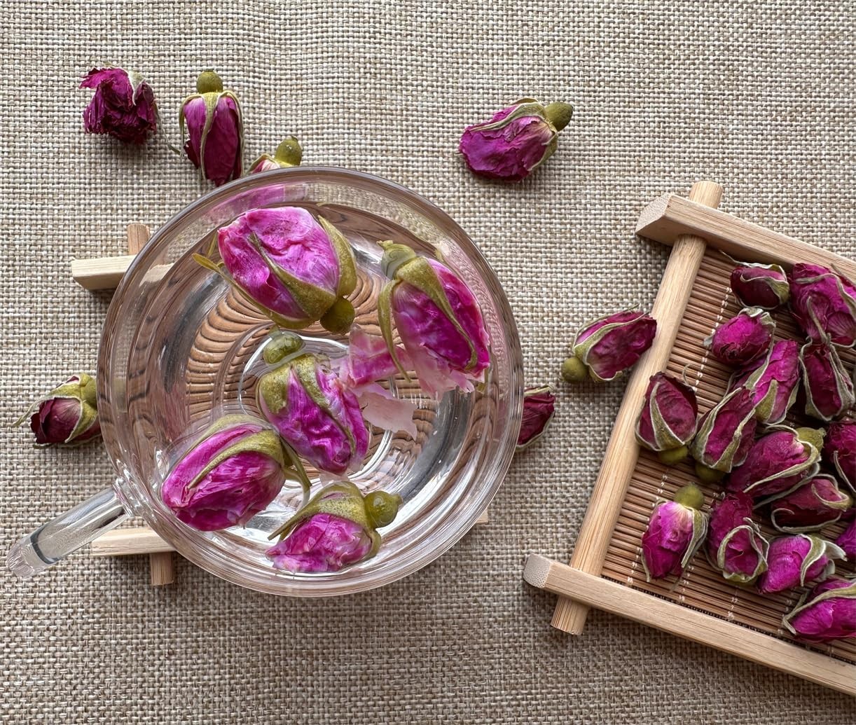 Dried Rose Petals and Rose Buds -1 Pound Food grade – Use in Tea, Baking, Mak…