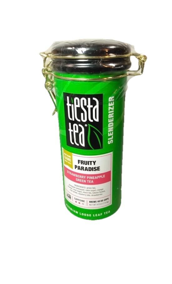 Tiesta Tea Fruity Paradise Strawberry Pineapple Green Loose LeafTea Slenderizer