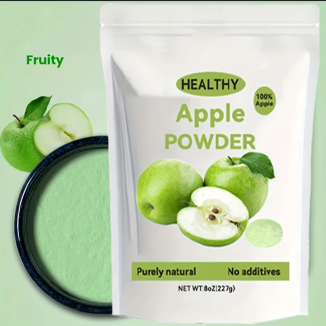 Natural Apple Powder, 8 Ounces (227 Grams), Natural Apple Extract Powder