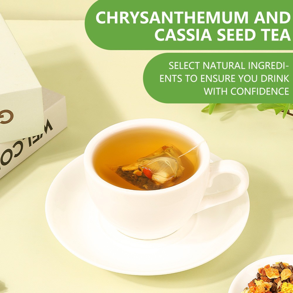Chrysanthemum Cassia Seeds Tea Honeysuckle Wolf-Berry Burdock Root Herbal Teabag