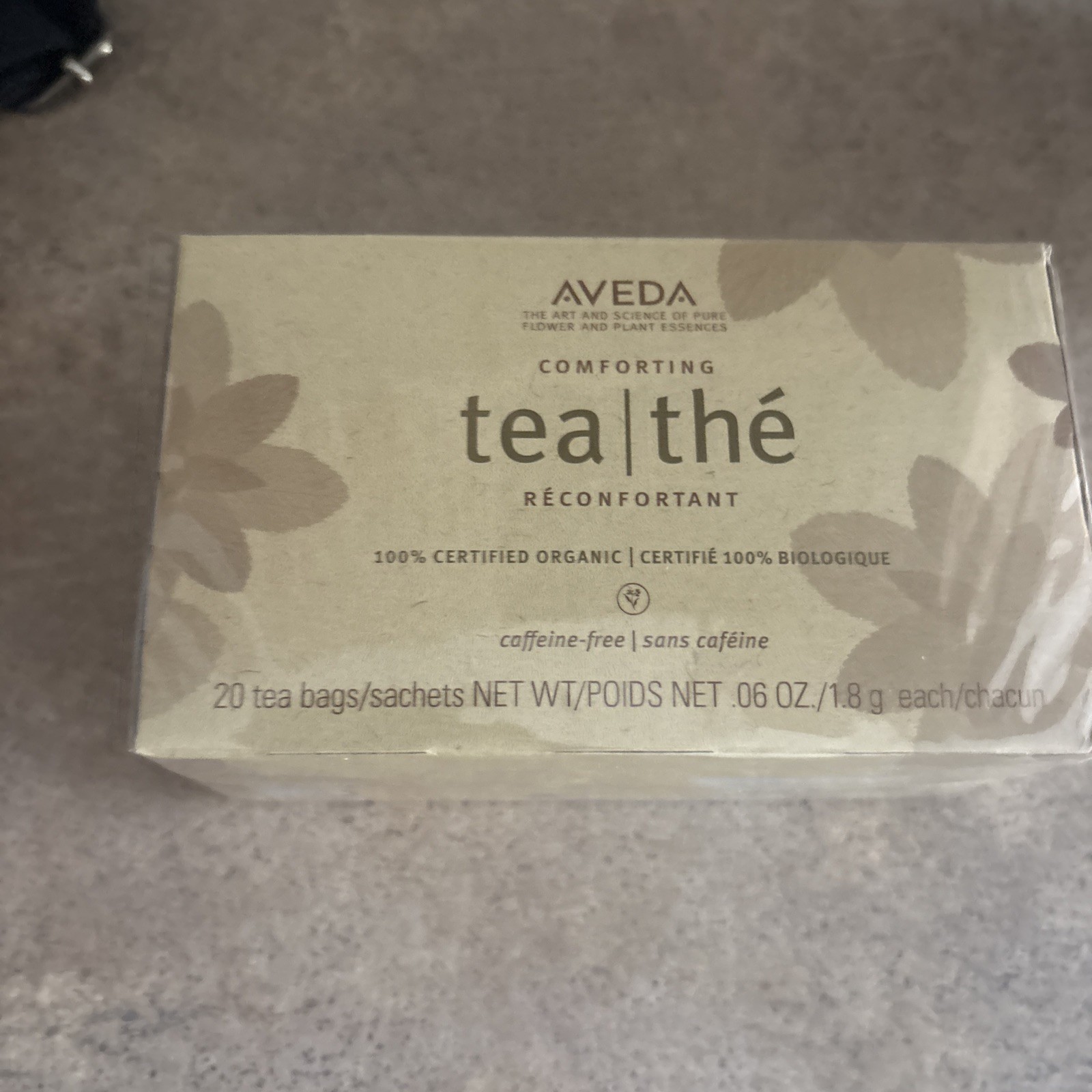 Aveda Comforting Herbal Tea Tisane Caffeine-Free Organic 20 Sachets Bags SEALED