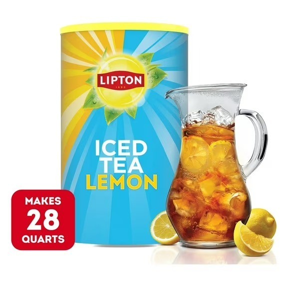 Lipton Lemon Iced Tea Mix Makes 28 Quarts Instant Tea Drink Mix