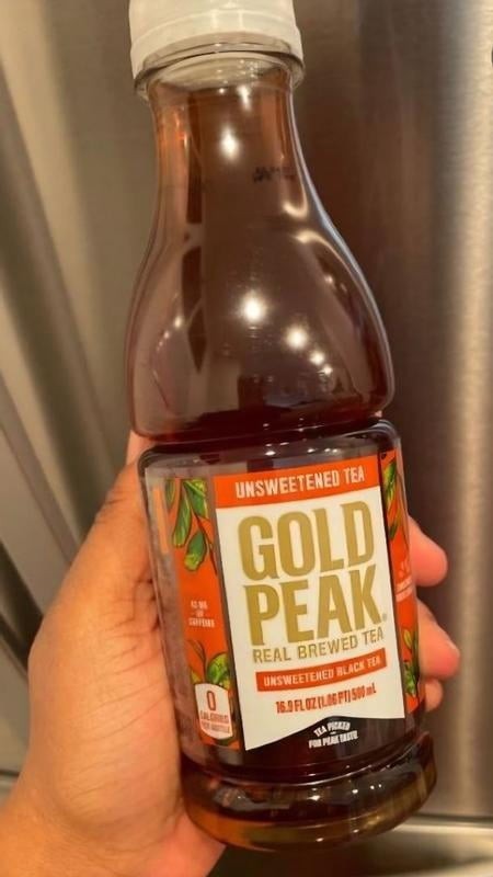 Gold Peak Unsweetened Black & Zero Sugar Sweet Tea 76oz 4 Pack Variety