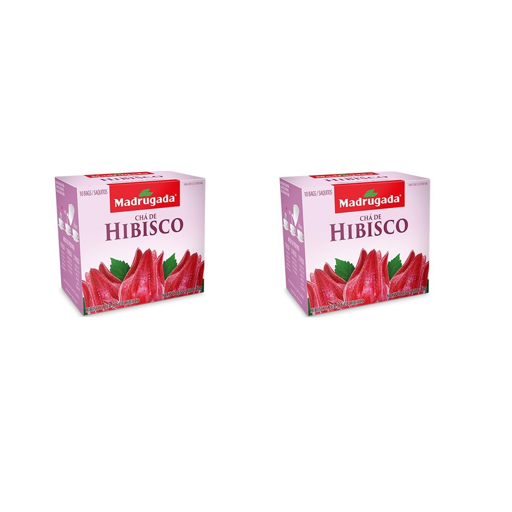 Hibiscus Tea Cha de Hibisco Gluten and Caffeine Free Tea from Brazil 20 Bags