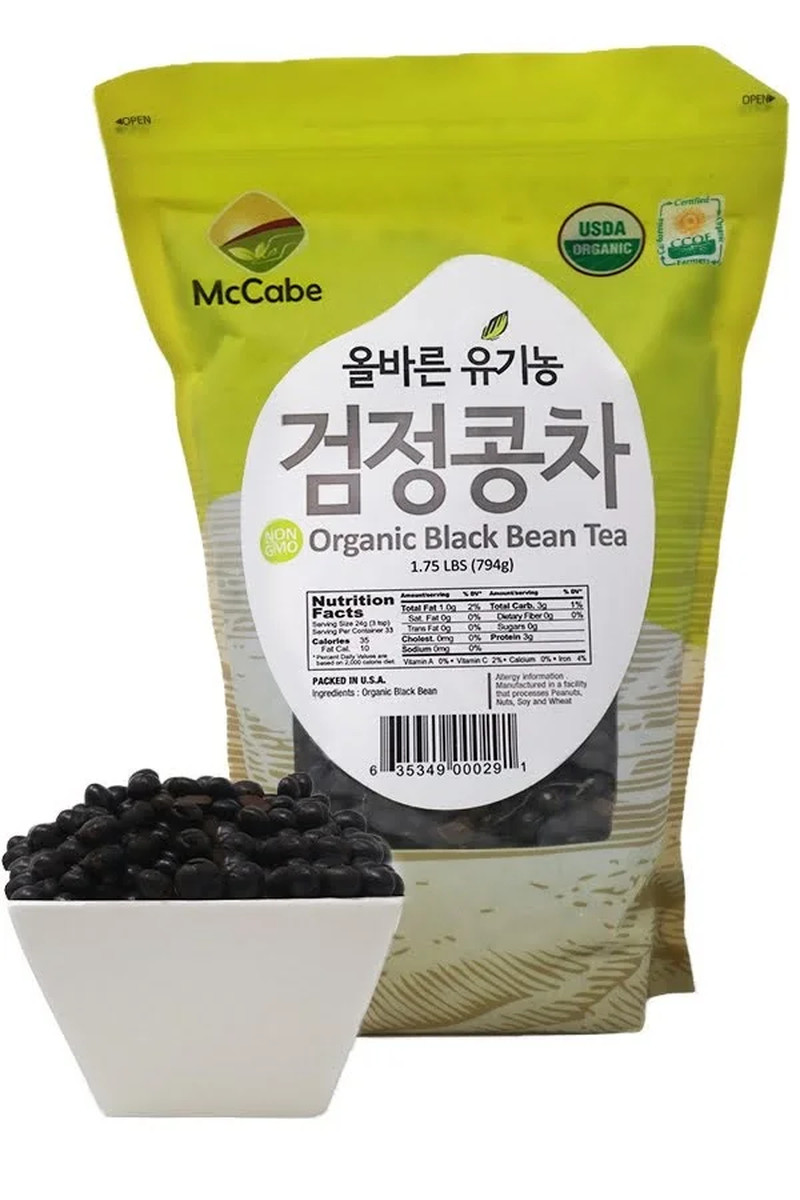 McCabe Organic Black Bean Tea – Roasted Black Beans Tea | USDA and CCOF Certifie