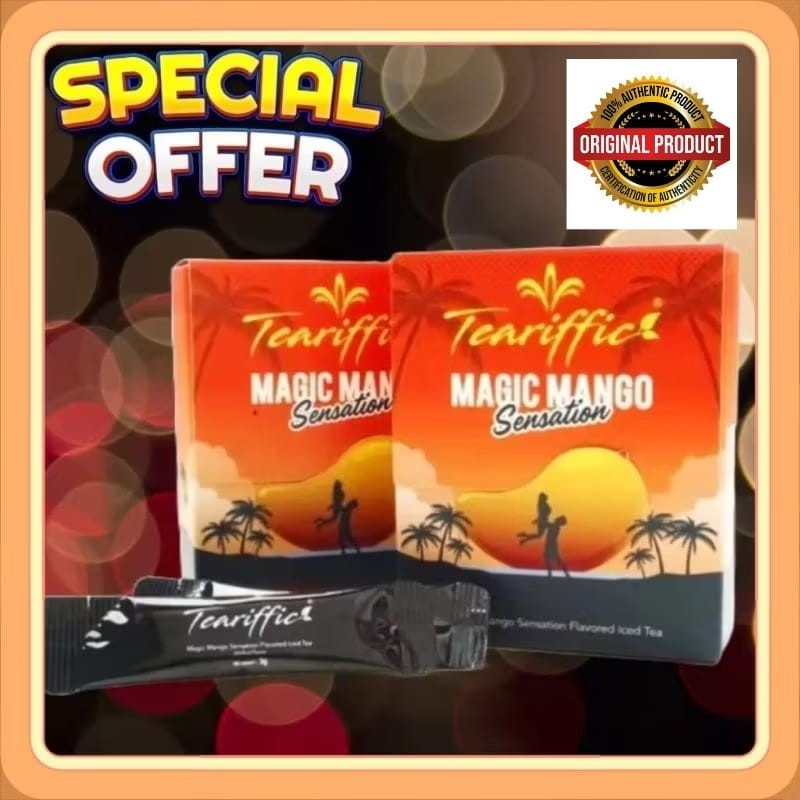 Teariffic Magic Mango Sensation Sexual Men Herb Energy Coffee 2 Box (24 sachets)