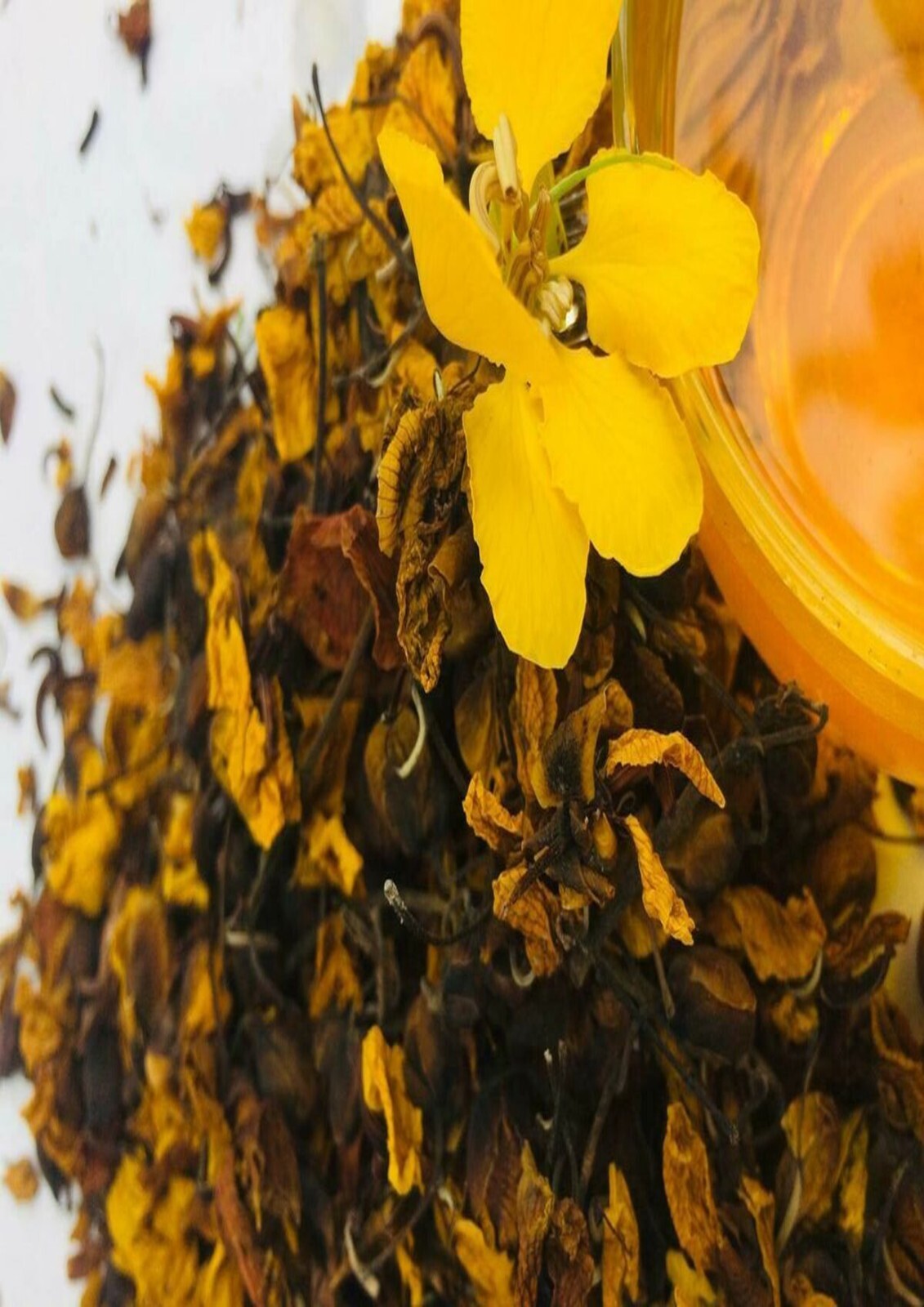 Ceylon Natural Dried Ranawara Flower Ayurvedic Tea 100% Herbal Drink Avarampoo