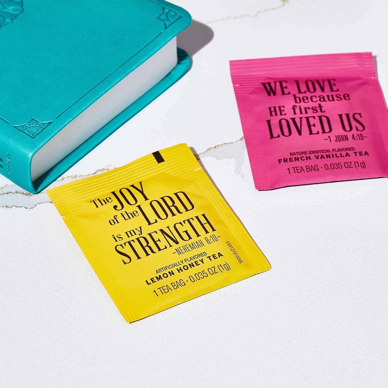 Deluxe 90 Count Tea Affirmations Set – Enjoy 6 Flavors with Bible Inspiration